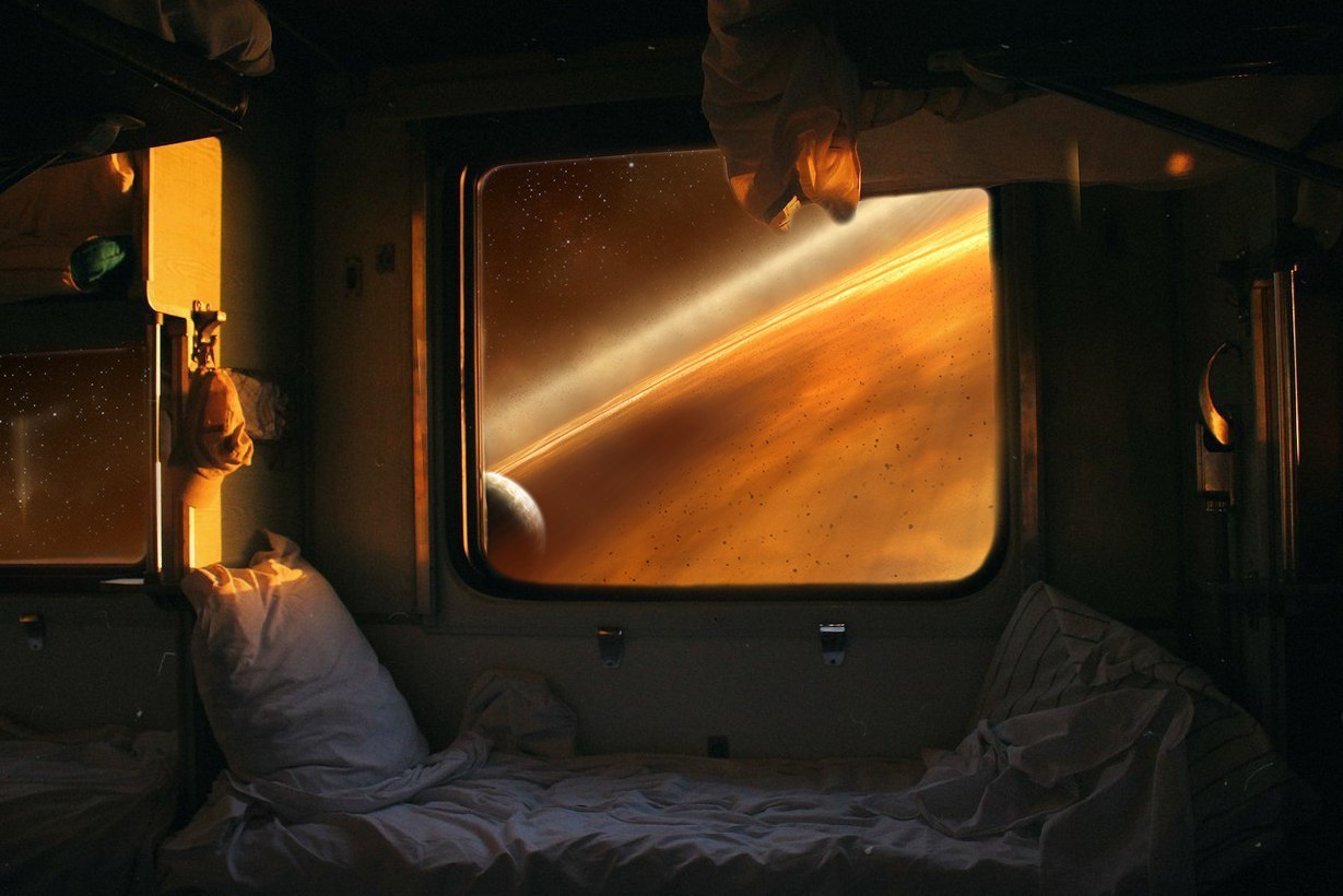 Окно в поезде